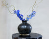 Pot ancien noir en céramique - Poterie décorative d'intérieur