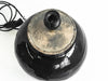 Pot antique émaillé monté en lampe de chevet - SERES Collection