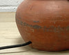 Petite lampe pot ancienne en terre cuite