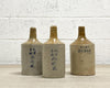 Anciennes bouteilles de vin de riz en faïence - Déco rustique