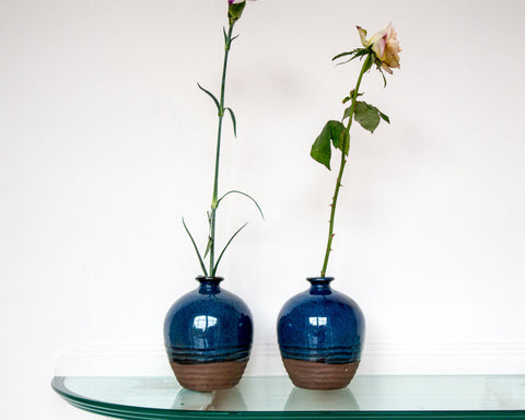 Denim-blue pot - SERES Collection
 - 1