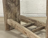 Ancien tabouret rectangulaire en bois
